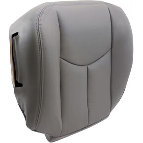 922 or 92i Pewter Gray Front Driver Side Bottom Replacement Microfiber Leather Seat Covers Compatible with Chevy Tahoe Suburban Silverado Avalanche Sierra Yukon 2003 2004 2005 2006 in Kuwait
