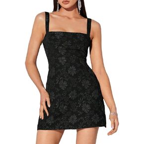 Floerns Women's Floral Lace Up Backless Party Sleeveless Cami Mini Dress in Kuwait