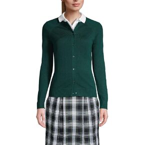 Lands' End School Uniform Young Women's Cotton Modal Cardigan Sweater in Saudi Arabia
