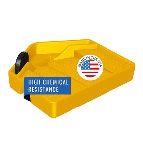 DENIOS® IBC Tote Funnel - Premium IBC Funnel chemically Resistant Polyethylene in Grey – 1x - Large - Made in USA in Kuwait