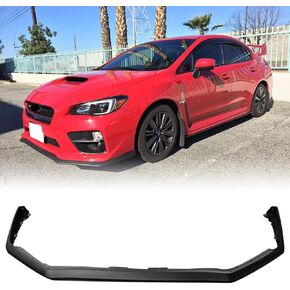Front Bumper Lip Chin Spoiler, Compatible with 2015-2021 Subaru WRX & WRX STI, STI Style Flexible Polyurethane(PU) Front Lower Splitter Protector, Unpainted Black, 1PC in Kuwait