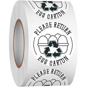 Louise Maelys 2" Egg Stickers for Fresh Farm Eggs - 500pcs Market Egg Handling Stickers Unwashed Egg Sticker Labels for Chicken Quail Farmhouse in Kuwait