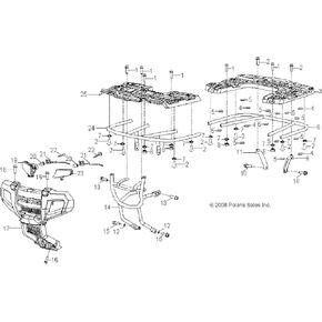 Polaris 0453731-067 Black Front Bumper Sportsman 90 110 0453731 in Saudi Arabia