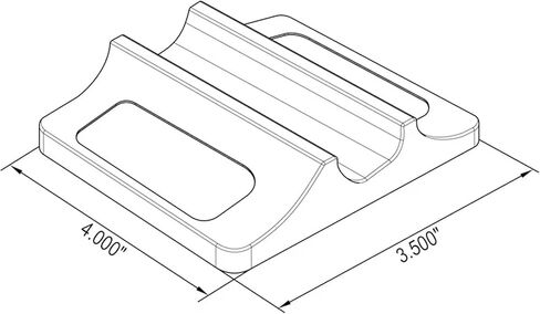 MyTee Products 4 PK Heavy Duty U-Bolt Top Plate-Leaf Spring Axle U-Bolt Plate يحل محل 03-01657 ، Peterbilt 301657 ، 307865 ، Automann AMM888 ، Automann M888 ، Rockwell International R304782 ، E-4782 in Saudi Arabia