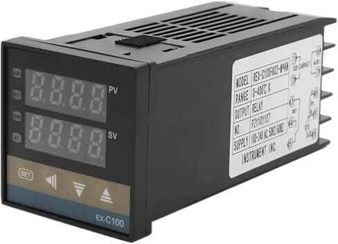 PID Digital Intelligent Temperature Controller REX-C100 Universal K/J/R/S/B/E/N/T/PT100/Cu50 Input SSR/Relay Output Thermostat(Universal-SSR Out) in Saudi Arabia