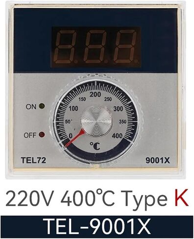 TED-2001 TEL72-9001X وحدة تحكم درجة الحرارة K Type Type Type Digital Pointer Thermostat 400 Celsius 220VAC 72*72MM (TEL-9001X TYPE K) in Kuwait