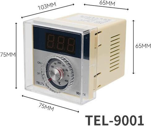 TED-2001 TEL72-9001X وحدة تحكم درجة الحرارة K Type Type Type Digital Pointer Thermostat 400 Celsius 220VAC 72*72MM (TEL-9001X TYPE K) in Kuwait