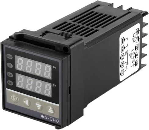 REX-C100 درجة حرارة وحدة تحكم الشاشة الرقمية PID 110V-240V+40A SSR Relay+1M K Thermocout in Saudi Arabia
