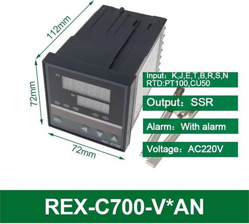 REX-C100 PID Intelligent Temperature Controller REX C400 C700 C900 Thermostat SSR Relay Output thermocouple Thermal Resistor(REX-C100-M an) in Saudi Arabia