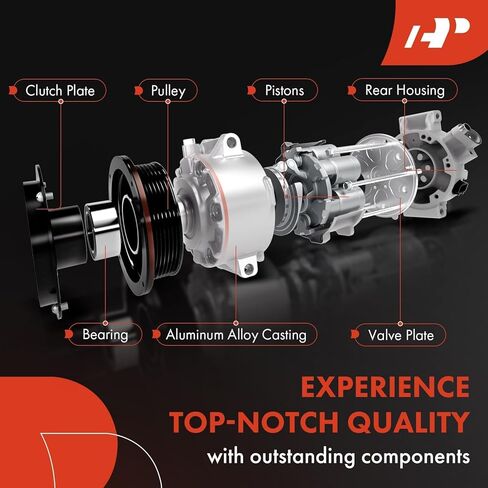 A-Premium Air Conditioner AC Compressor with Clutch Compatible with Ford Taurus 2008-2012, Taurus X 2008-2009, Flex 2009-2012, Lincoln MKS 2009-2012, MKT 2010-2012, Mercury Sable 2008-2009 in Saudi Arabia