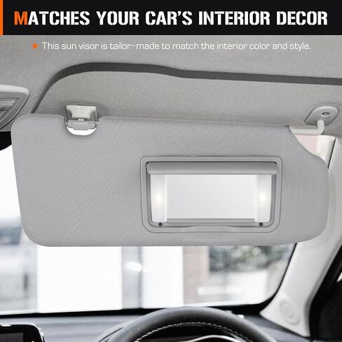 Sun Visor for Honda CRV 2017-2022, Right Passenger Side Grey SunVisor Replacement 83230TLAA12ZB in Saudi Arabia