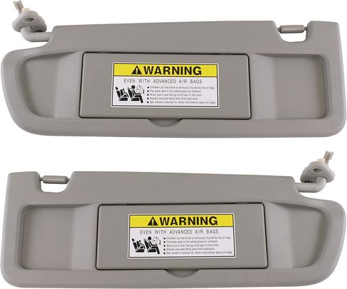 IAMAUTO 70594 Left Driver and Right Passenger Side Clear Gray Sun Visors Pair for Honda Civic 2006 2007 2008 (Pair, Clear Gray) in Saudi Arabia