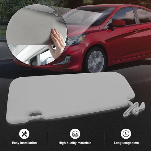 تناسب Sund Sun Side Side Fits لللكنة 1E 2011-2015 الأمامية حماية الشمس اليسرى الظل Gray محل 85210-1R000 in Saudi Arabia