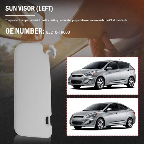 تناسب Sund Sun Side Side Fits لللكنة 1E 2011-2015 الأمامية حماية الشمس اليسرى الظل Gray محل 85210-1R000 in Saudi Arabia