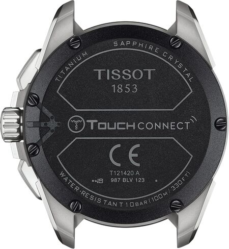 Tissot Mens T Touch Connect Solar Antimagnetic Case Watches Quartz ، Beige ، Textile ، 23 (T1214204705107) in Saudi Arabia