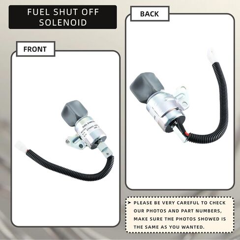 1756ES-12SUC5B1S5 Fuel Shut Off Solenoid SA-5176-12 SA-4899-12 16851-57723 Replacement for Kubota Engine D722 D902 Z482 Chevy Gmc Pickup 4.3L Engine Stop solenoid 12VDC in Saudi Arabia