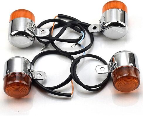 4pcs دراجة نارية انعطاف ضوء 12V مؤشر هرمي مؤشر مؤشر نارية لدراجة نارية لهوندا Z50 قرد chaly dax cf50 cf70 in Kuwait