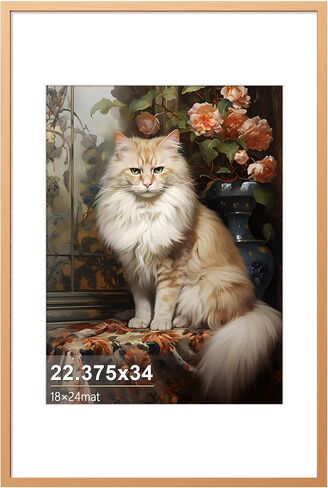 24x36 Poster Frame Silver – Aluminum Poster Frames 24 x 36 Inches with Real Glass, Large Metal Photo Frames for Wall Display Vertical & Horizontal in Saudi Arabia