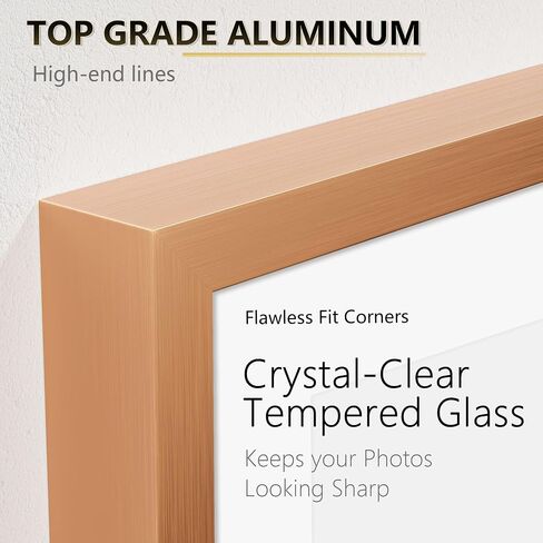 24x36 Poster Frame Silver – Aluminum Poster Frames 24 x 36 Inches with Real Glass, Large Metal Photo Frames for Wall Display Vertical & Horizontal in Saudi Arabia