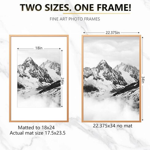 24x36 Poster Frame Silver – Aluminum Poster Frames 24 x 36 Inches with Real Glass, Large Metal Photo Frames for Wall Display Vertical & Horizontal in Saudi Arabia