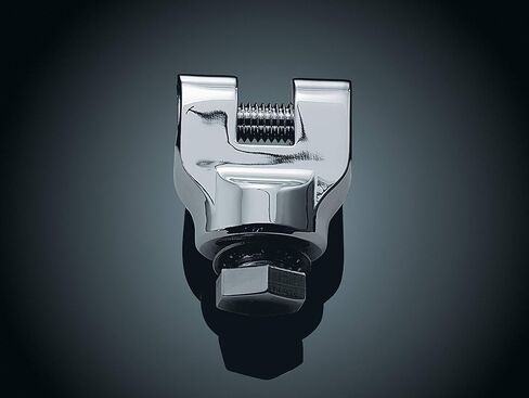 Kuryakyn 8061 Motorcycle Foot Control Component: Short Magnum Footpeg Mounts with 1/2"-13 Mounting Bolts, Chrome, 1 Pair in Saudi Arabia