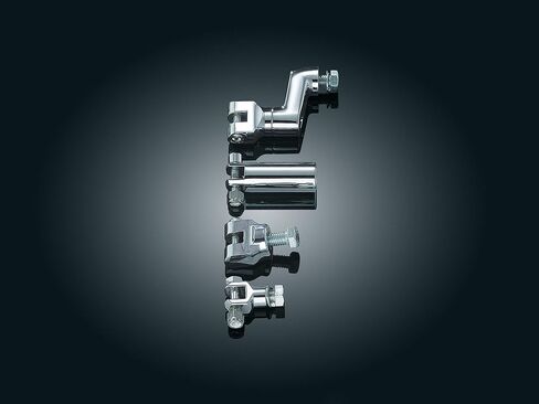 Kuryakyn 8061 Motorcycle Foot Control Component: Short Magnum Footpeg Mounts with 1/2"-13 Mounting Bolts, Chrome, 1 Pair in Saudi Arabia