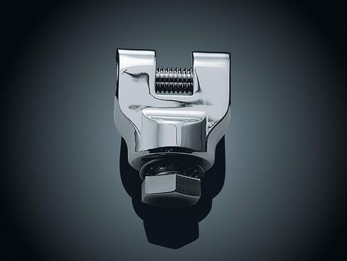 Kuryakyn 8061 Motorcycle Foot Control Component: Short Magnum Footpeg Mounts with 1/2"-13 Mounting Bolts, Chrome, 1 Pair in Saudi Arabia