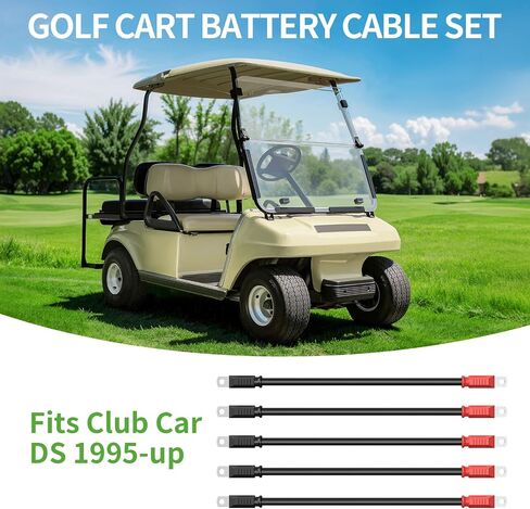 مجموعة كابل بطارية عربة الجولف 10L0L (4 قياسات) تناسب عربة الجولف Club Car DS 95+ (48 فولت) in Saudi Arabia