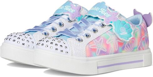 Skechers Girls Twinkle Sparks-Underwater Magic Sneaker ، White/Multi ، 11 Little Kid in Saudi Arabia