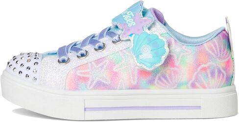 Skechers Girls Twinkle Sparks-Underwater Magic Sneaker ، White/Multi ، 11 Little Kid in Saudi Arabia
