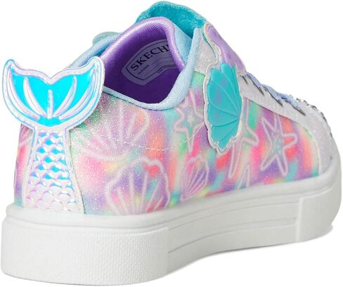 Skechers Girls Twinkle Sparks-Underwater Magic Sneaker ، White/Multi ، 11 Little Kid in Saudi Arabia