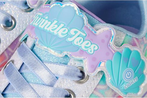 Skechers Girls Twinkle Sparks-Underwater Magic Sneaker ، White/Multi ، 11 Little Kid in Saudi Arabia