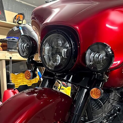 Turn Signal LED Spotlight Fog Light Bracket Harley Electra Glide 1997-2013 ، Road King 1994-2013 ، FLHX 2006-2013 ، FLHXXX 2010-2011 in Saudi Arabia