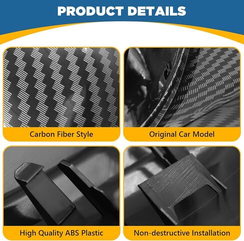 TOPUS Pair Side Mirror Cover for Infiniti Q50 Q60 Q70 QX30 QX50 Q50L 2014-2020 Ox Horn Style Infiniti accessories Rear View Mirror Housing 963744GAOH 963734GAOH Carbon Fiber in Kuwait