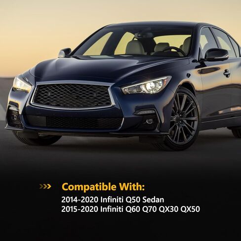 TOPUS Pair Side Mirror Cover for Infiniti Q50 Q60 Q70 QX30 QX50 Q50L 2014-2020 Ox Horn Style Infiniti accessories Rear View Mirror Housing 963744GAOH 963734GAOH Carbon Fiber in Kuwait