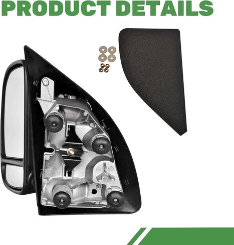 PZ Towing Mirrors Replacement Fit for 1999-2007 F-250 F-350 F-450 F-550 SUPER DUTY, POWER HEATED,SMOKE SIGNAL,BLACK (PAIR SET) in Saudi Arabia