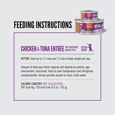 ORIJEN Chunks Chicken & Tuna Entrée for Kittens, 3oz in Saudi Arabia