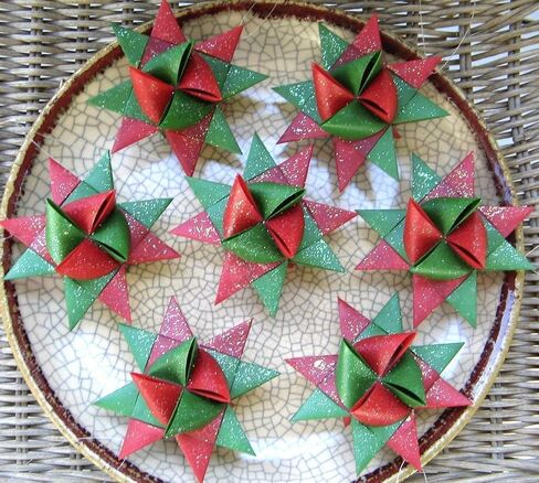 1/4" Red, Green, White Holiday~ Paper Strips for German, Froebel, Moravian Stars & Weaving in Saudi Arabia