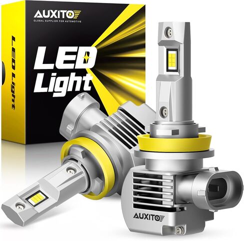 مصابيح Auxito H11 LED ، 20000 لتر 100W لكل مجموعة ، 6000K أبيض بارد ، H8 H9 مصابيح LED لمصابيح الضباب ، المكونات والتشغيل ، حزمة 2 Q16 in Saudi Arabia