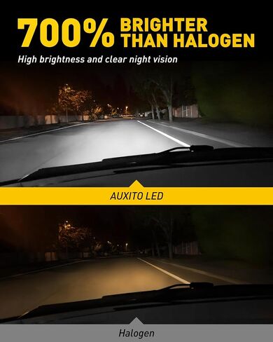 مصابيح Auxito H11 LED ، 20000 لتر 100W لكل مجموعة ، 6000K أبيض بارد ، H8 H9 مصابيح LED لمصابيح الضباب ، المكونات والتشغيل ، حزمة 2 Q16 in Saudi Arabia