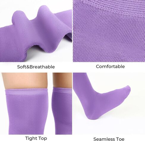 Benefeet Sox Colorful Solid Thigh High Socks Over the Knee Socks for Women Girls Tall Long Cotton Warm Novelty Boot Stockings in Saudi Arabia