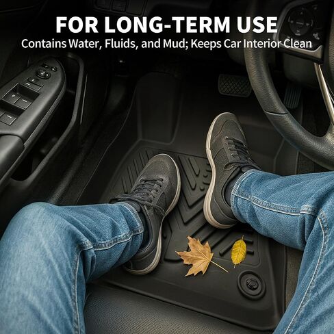 YITAMOTOR Tesla Model Y Floor Mats 2020-2024 Full Set Custom Fit All-Weather Cargo Liners Rear Cargo Automotive Model Y Floor Liners Interior Accessories, Black in Kuwait