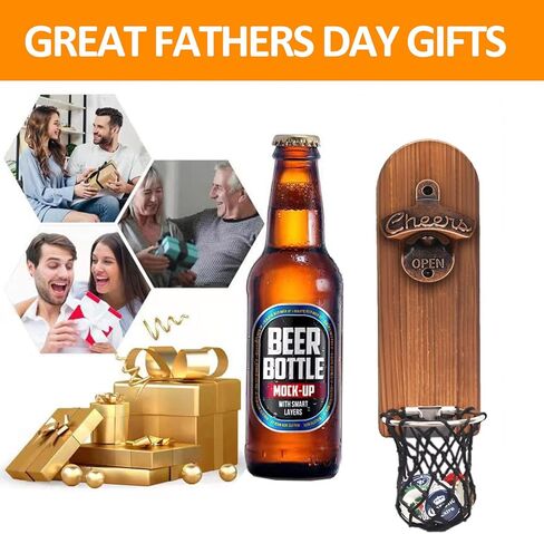 هدايا للرجال والأب، فتاحة زجاجات بيرة كرة البلياردو مثبتة على الحائط مع الماسك، هدايا بيرة فريدة للرجال وصديقها الجد الزوج العم، ملحقات البلياردو مثالية لديكور غرفة البلياردو in Kuwait