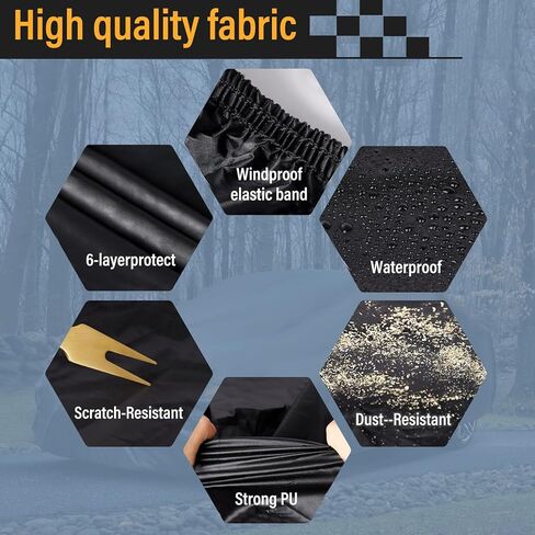 Waterproof All Weather Truck Cover | Heavy-Duty UV Protection | Custom Fit for Toyota Tacoma/Tundra, Chevy Silverado 1500, Ford Ranger & More 2005-2023 Models 230Inch in Kuwait