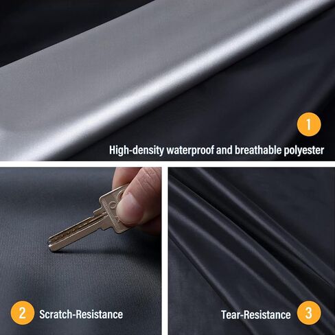 Waterproof All Weather Truck Cover | Heavy-Duty UV Protection | Custom Fit for Toyota Tacoma/Tundra, Chevy Silverado 1500, Ford Ranger & More 2005-2023 Models 230Inch in Kuwait