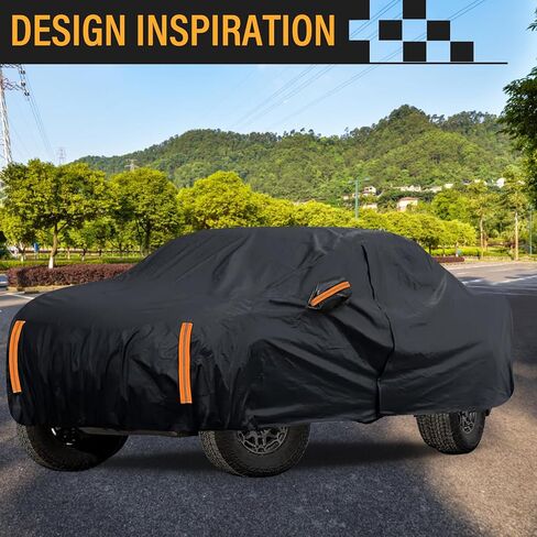Waterproof All Weather Truck Cover | Heavy-Duty UV Protection | Custom Fit for Toyota Tacoma/Tundra, Chevy Silverado 1500, Ford Ranger & More 2005-2023 Models 230Inch in Kuwait