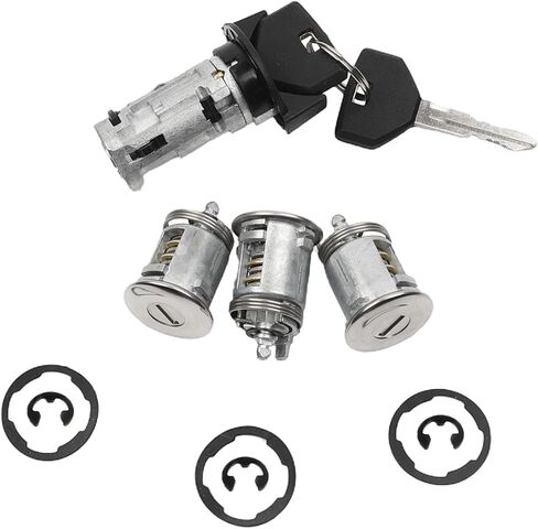 Dasbecan Ignition Switch Switch Cylinder مع قفل الباب ومفاتيح 2 متوافقة مع Jeep Wrangler YJ Cherokee XJ Comanche Grand Cherokee ZJ ، Dodge Viper Dakota 1990-1995 يحل محل# 17250.05 924-908 4720929K in Saudi Arabia
