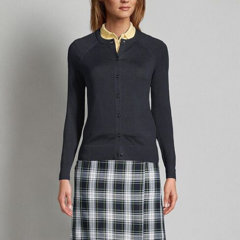 Lands' End School Uniform Young Women's Cotton Modal Cardigan Sweater in Saudi Arabia
