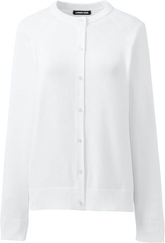 Lands' End School Uniform Young Women's Cotton Modal Cardigan Sweater in Saudi Arabia