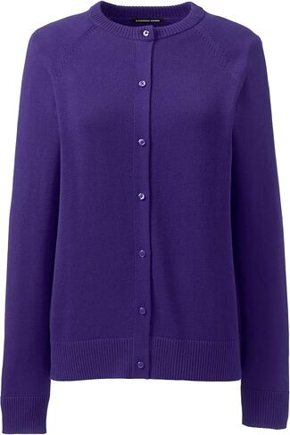 Lands' End School Uniform Young Women's Cotton Modal Cardigan Sweater in Saudi Arabia